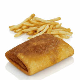 Pizza Puff Meal at Da Catch Fish & Chicken in Rockford, Illinois