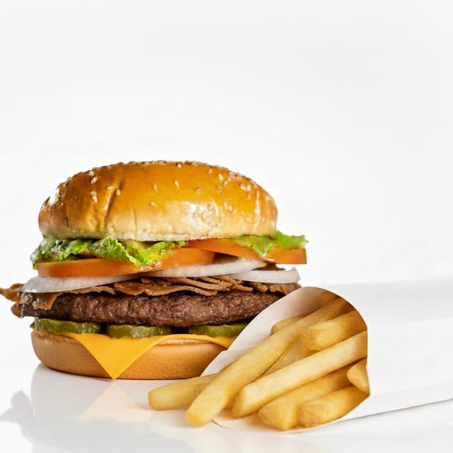 Gyro Cheeseburger Meal.