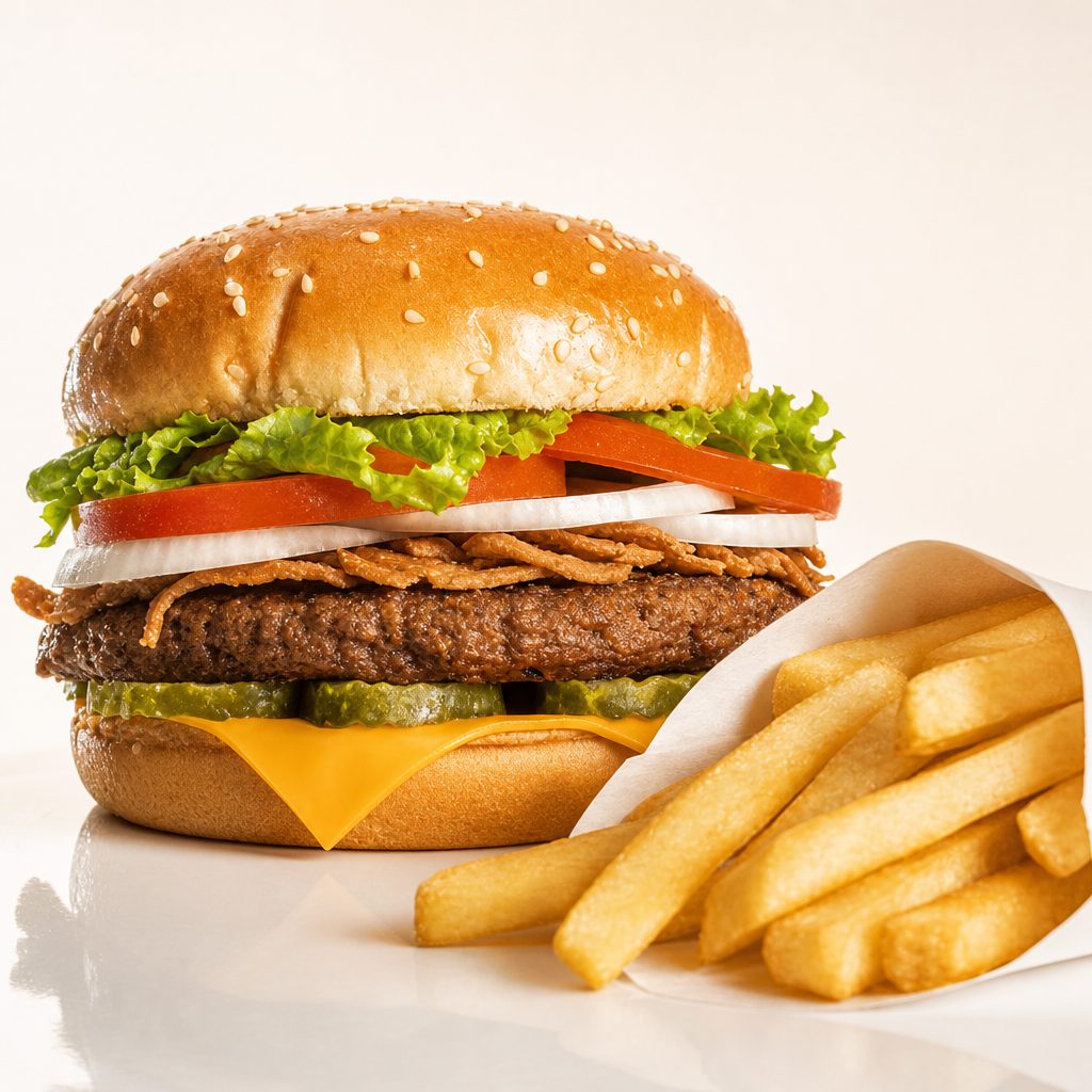 Gyro Cheeseburger Meal.