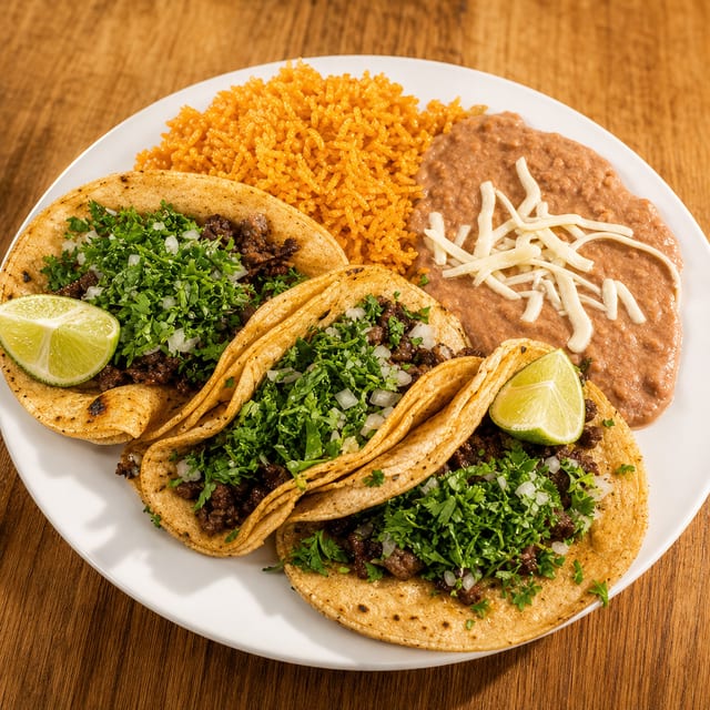 Taco Dinner (3 Tacos).