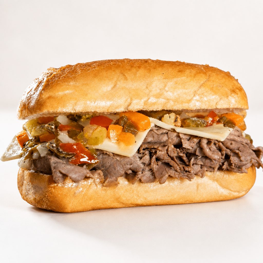 Italian Beef Sandwich.
