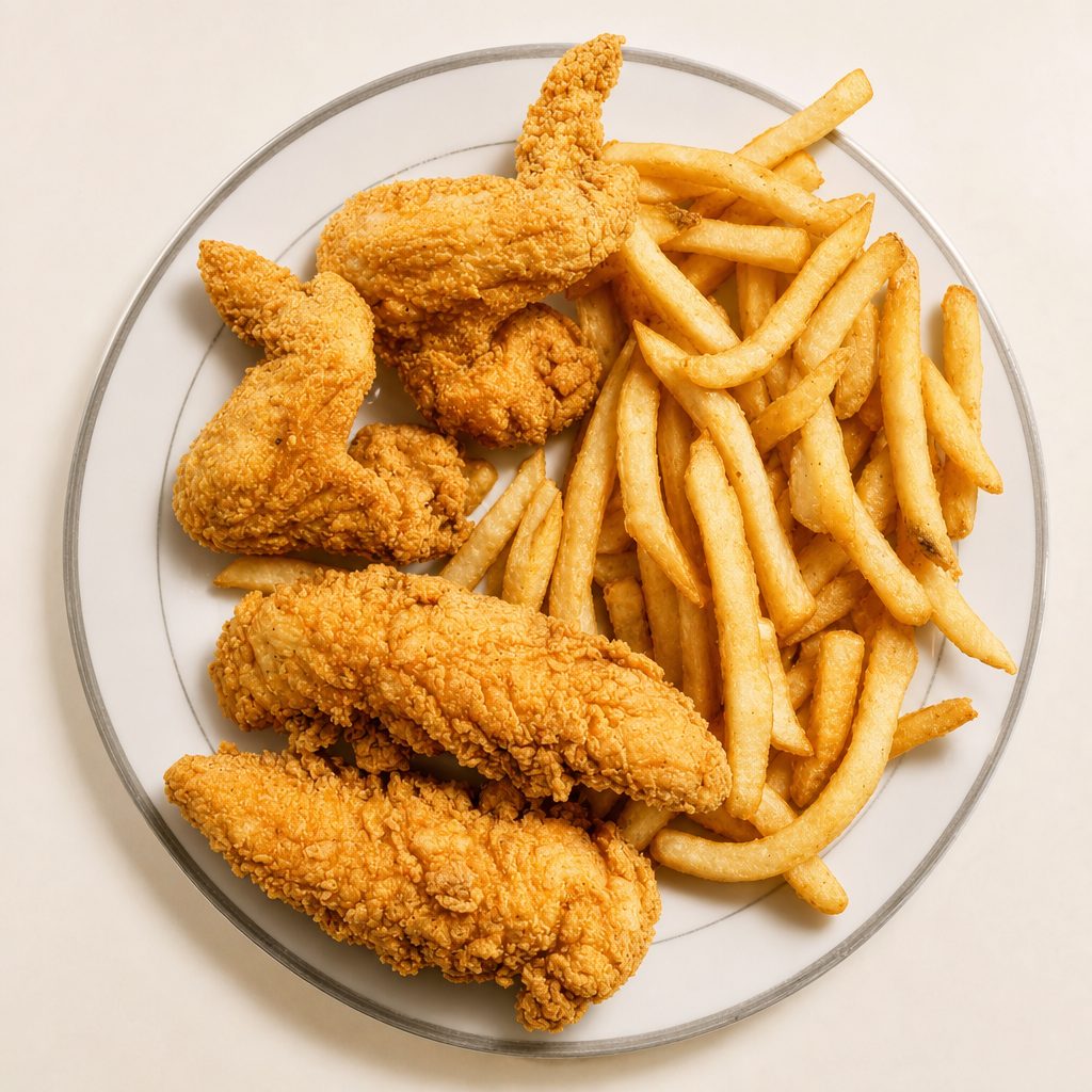 3 Wing / 2 Tenders Meal.