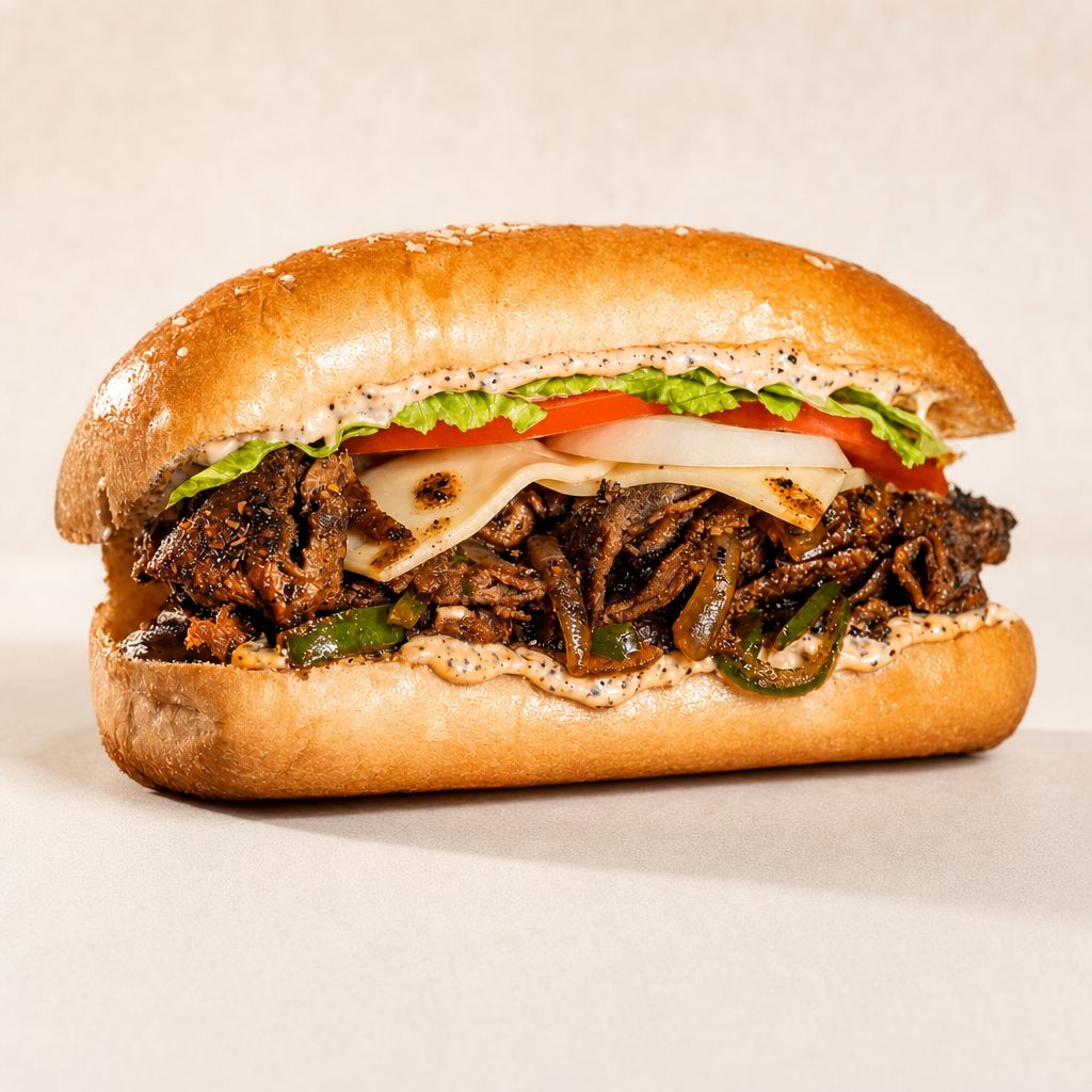 The Jerk Philly Sandwich.